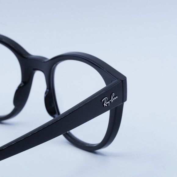 NEW RAY-BAN RX7227 2000 BLACK EYEGLASSES - Picture 4 of 10